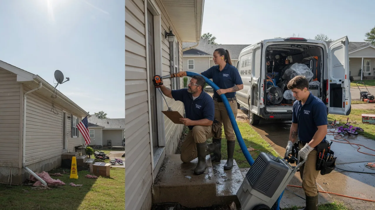 Ceiling Water Damage Restoration in Liverpool, TX near me
